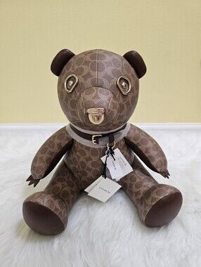Coach Collectible Bear in Signature Canvas